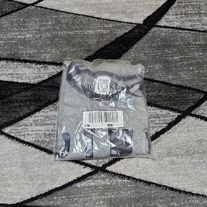 VS PINK 2018 GRAY & BLUE CAMOUFLAGE SHORT-SLEEVE RINGER TEE-SHIRT L